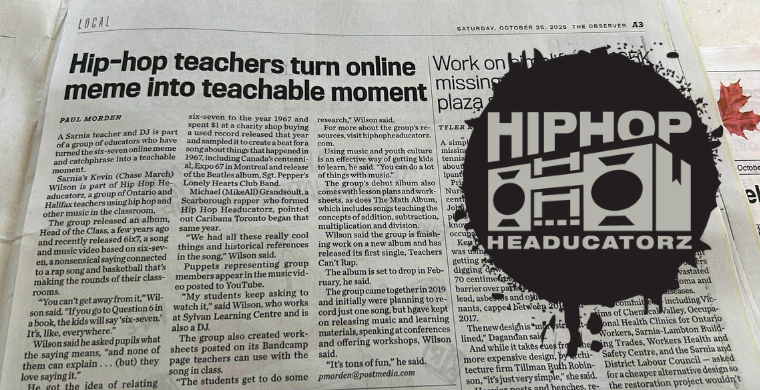 Hip Hop Teachers Getting Recognition in the Newspaper